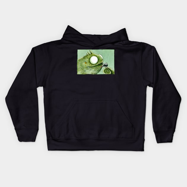 Chamleon &amp; Fliege - Chameleon &amp; Fly Kids Hoodie by tawannafairbairn